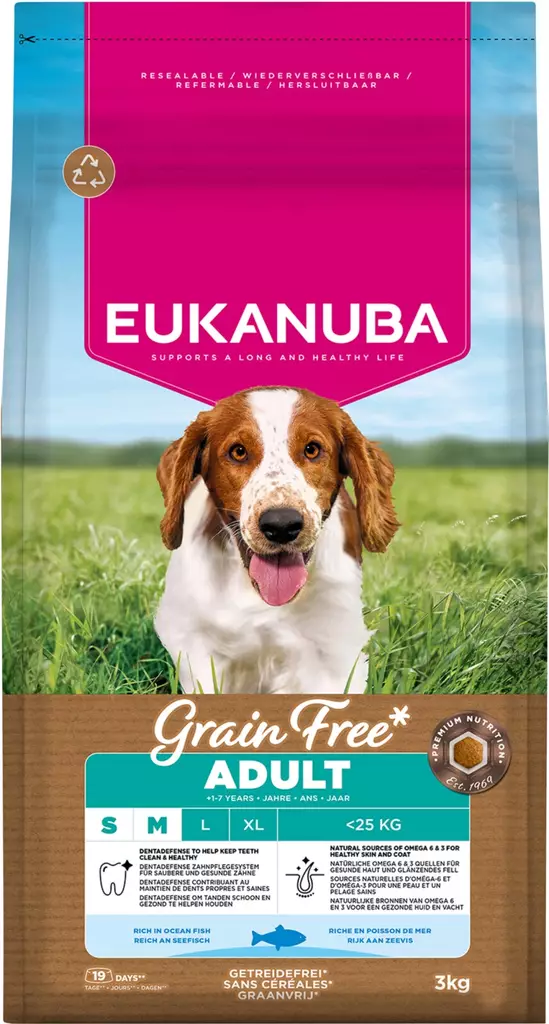 Adult Small/Medium Grain Free Ocean Fish Eukanuba - Koiran kuivaruoat aikuisille koirille - 027123 - 3