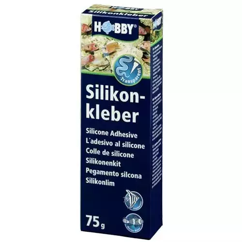 Akvaariosilikoni läpinäkyvä 75g Hobby - Akvaarion tarvikkeet ja hiekat - 059173 - 1