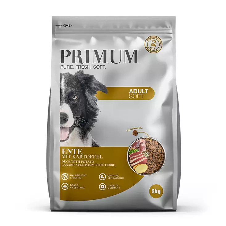 Adult Soft Duck with potato Primum - Koiran kuivaruoat aikuisille koirille - 053983 - 1