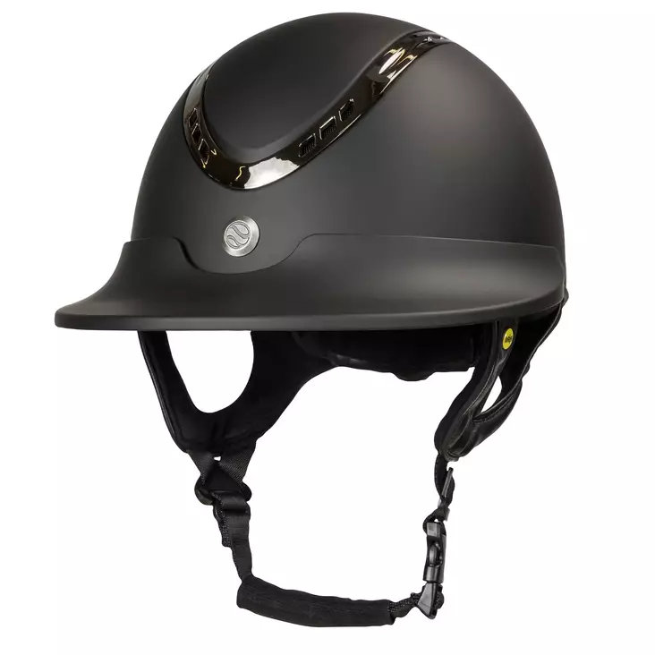 Aurinkolippa EQ3 Pardus sileä musta Back On Track - Ratsastuskypärät - 051303 - 1