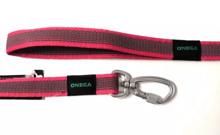 Grip-hihna SCREW-lukolla 20mm/2m eri värejä ONEGA - Koiran Grip -taluttimet - 049993 - 1