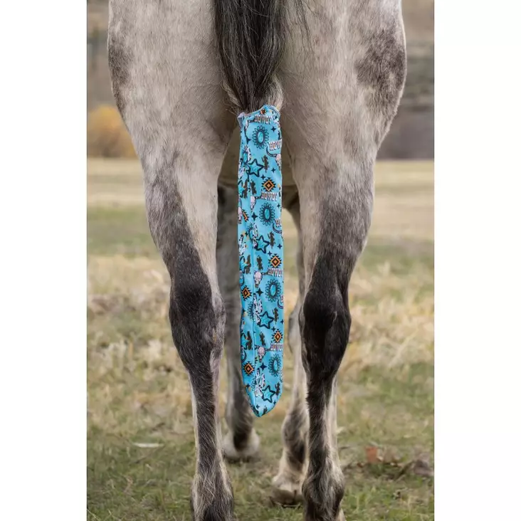 Häntäsuoja lycra Howdy turkoosi Schulz Equine - Hevosen kuljetus ja matkustaminen - 056643 - 1