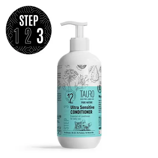 Hoitoaine Ultra Sensitive 400ml Pure Natural Tauro Pro Line - Koiran hoitoaineet - 052203 - 1