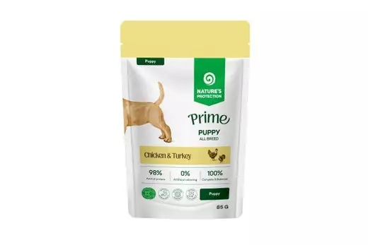 Puppy Chicken & Turkey All Breed 85g pss kastike Prime Nature's Protection - Säilykeet pennuille ja kasvatukseen - 057313 - 1