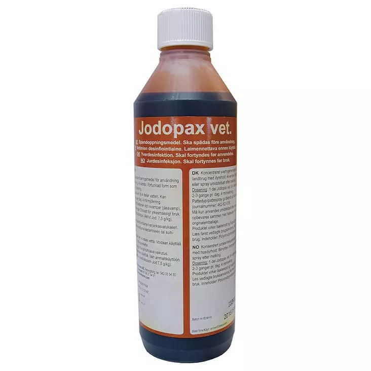 Jodopax VET desinfiointi 500ml Pharmaxin - Kotieläinten haavahoito ja ensiapu - 031103 - 1