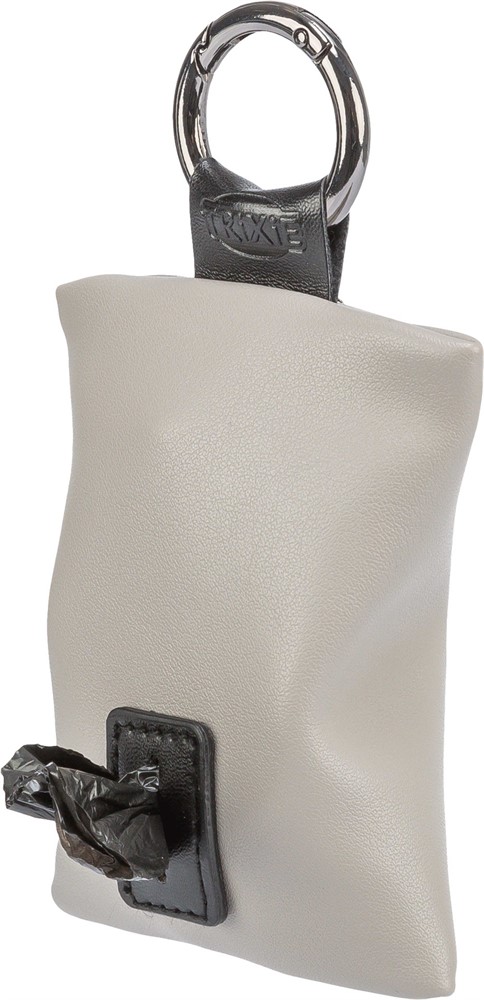 Kakkapussilaukku CityStyle keinonahkaa harmaa Trixie sis. pussirullan 15kpl - Koiran kakkapussit ja pidikkeet - 048323 - 1