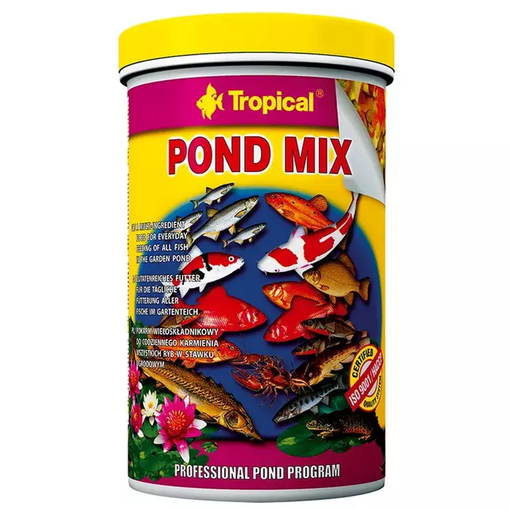 Kalanruoka Pond Mix 1L 160g Tropical - Akvaariokalojen ruokinta & lisäravinteet - 052773 - 1