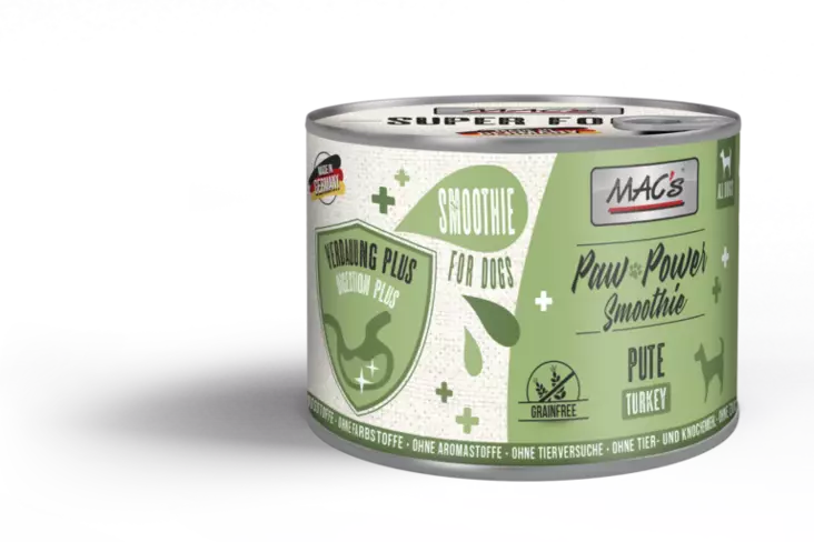 Kalkkunasmoothie koiralle Paw Power 200g MAC's - Koiran herkut ja makupalat - 053303 - 1