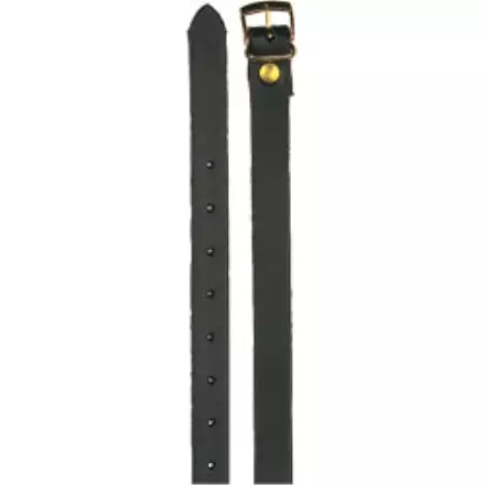 Kannusremmit mustaa nahkaa kultaiset soljet Hansbo Sport - Ratsastajan kannukset ja tarvikkeet - 033563 - 1