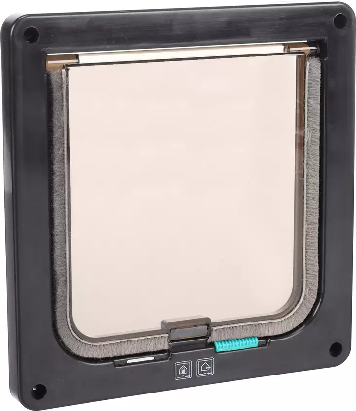 Kissanluukku 2-way 20x19,2cm harmaa Flamingo - Kissan luukut ja turvaverkot - 048743 - 1