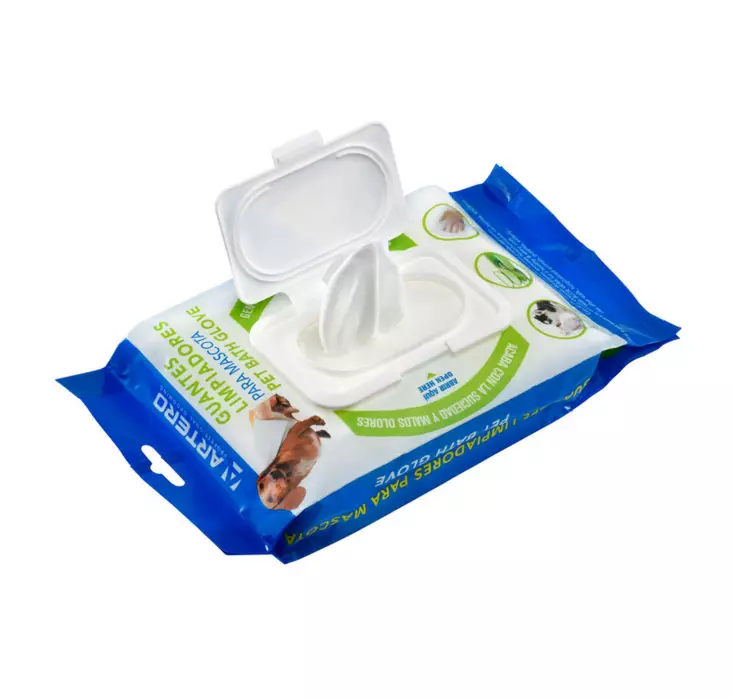 Kosteutus- / puhdistuskäsine Moist Gloves 20kpl Artero - Koiran puhdistusliinat ja kuivapesu - 046623 - 1