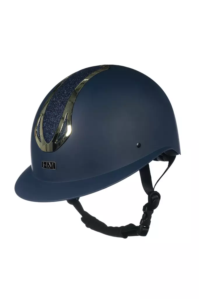 Ratsastukypärä Illusion deep blue - gold HKM-sports - Ratsastuskypärät - 056823 - 1