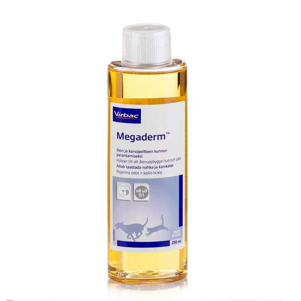 Megaderm 250ml Virbac - Koiran ravintoöljyt - 000663 - 2