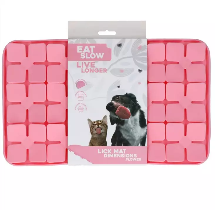 Nuolumatto Flower 21x34cm Eat Slow Live Longer - Koiran aktivointilelut - 047583 - 1