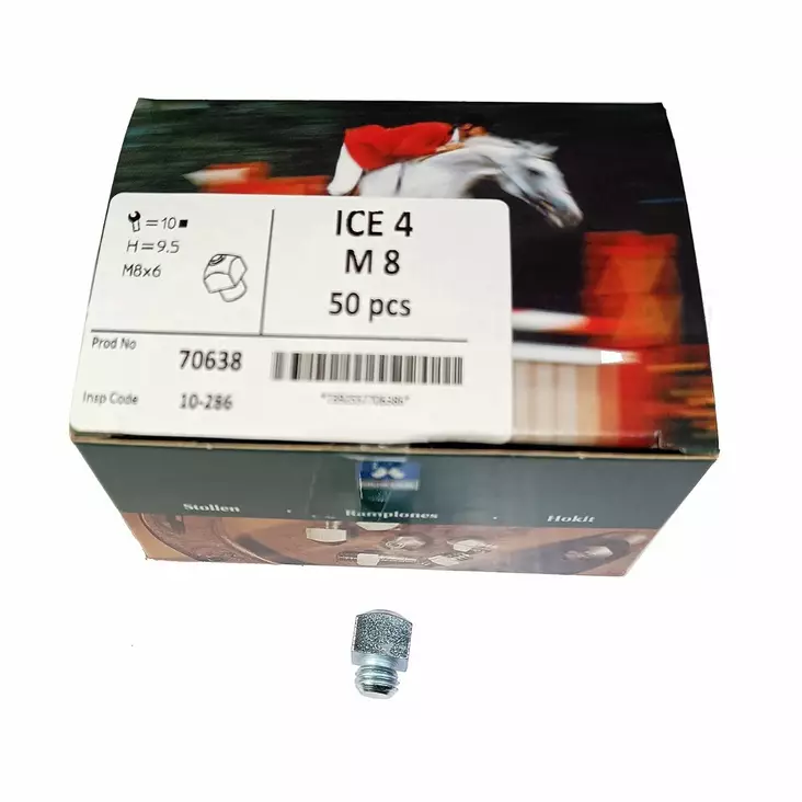 Hokki ICE Nro4 9,5mm 6/M8 KPL Mustad - Hevosenkengän hokit ja hokkiavaimet - 046833 - 1