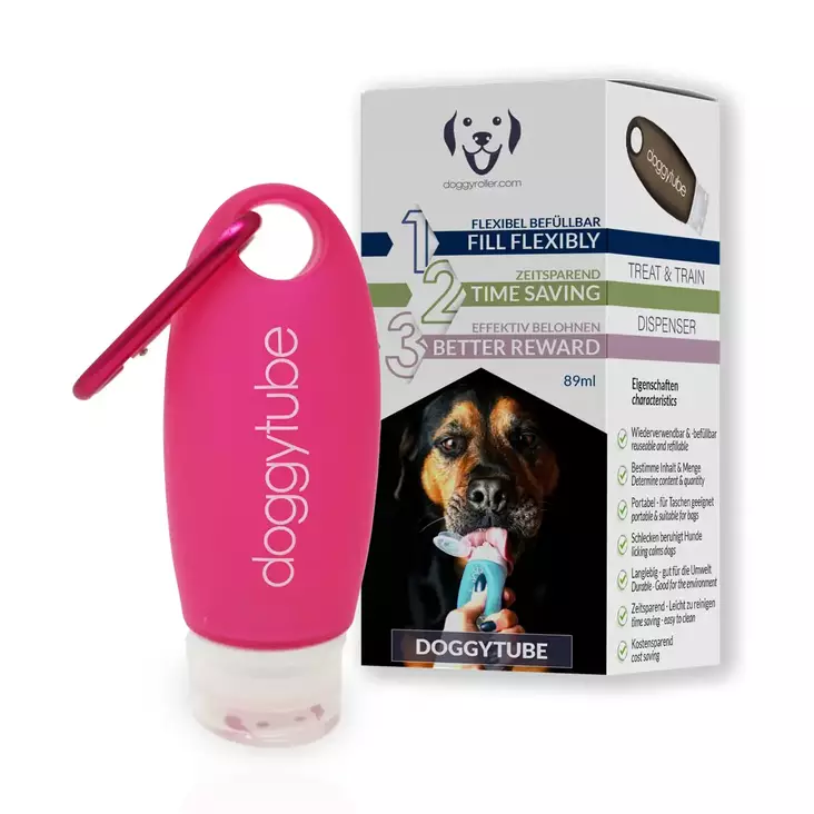 Palkkatuubi Doggytube täytettävä 89ml Doggyroller - Namitaskut ja koulutusliivit - 057163 - 1