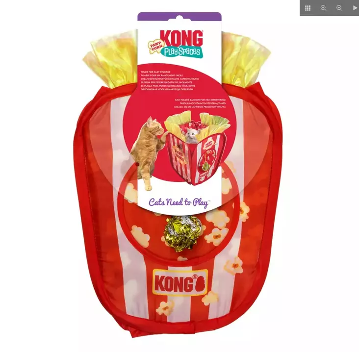 Piilopussi Pawpcorn 28x28x42cm Play Spaces KONG - Kissan aktivointilelut - 059903 - 1