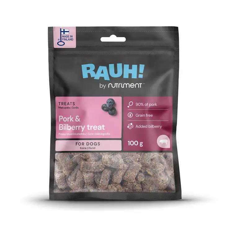 Possu - mustikkaherkku 100g Nutriment by RAUH! - Koiran herkut ja makupalat - 050563 - 1