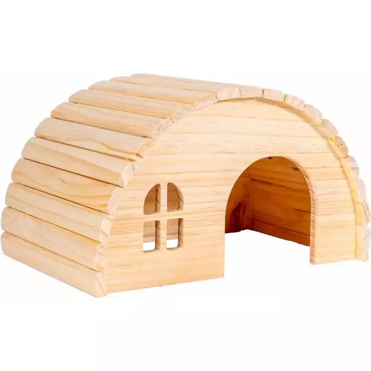 Puuiglu ikkunalla 29x17x20cm OZami - Pieneläinten häkkitarvikkeet - 053113 - 1