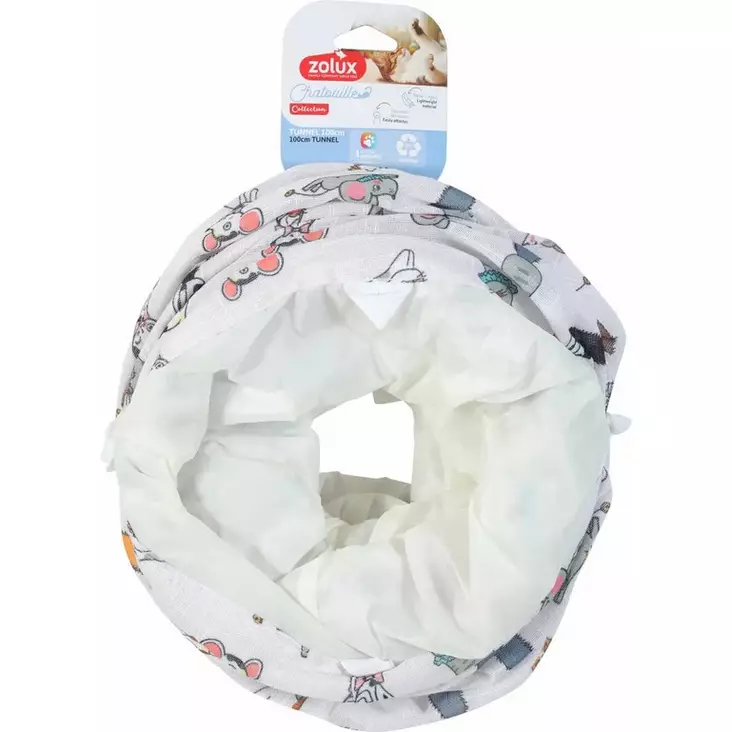 Rapinatunneli Chatouille 100cm Zolux - Kissan tunnelit, putket ja pussit - 053993 - 1