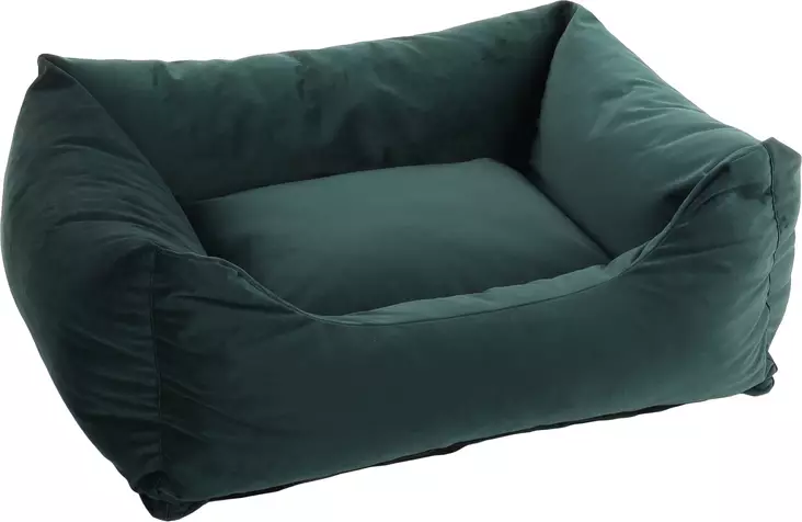 Reunapeti Elena Rectangle 80x67x22cm vihreä Flamingo - Koiran reunalliset pedit - 057473 - 1