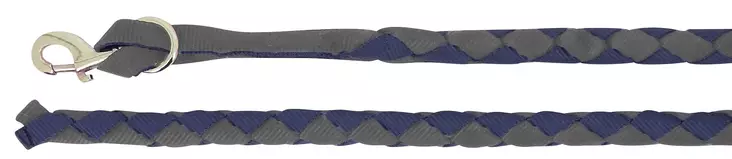 Salmiakkinaru nylon navy/harmaa 2,5m Norton - Hevosen nylonriimunarut - 025413 - 1