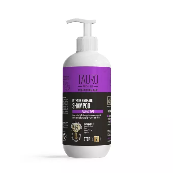 Shampoo Intense Hydrate 400ml Ultra Natural Care Tauro Pro Line - Koiran shampoot - 053633 - 1