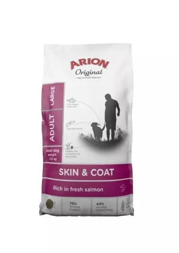 Skin & Coat Adult Large rich in fresh salmon 12kg Arion - Koiran kuivaruoat aikuisille koirille - 048483 - 1