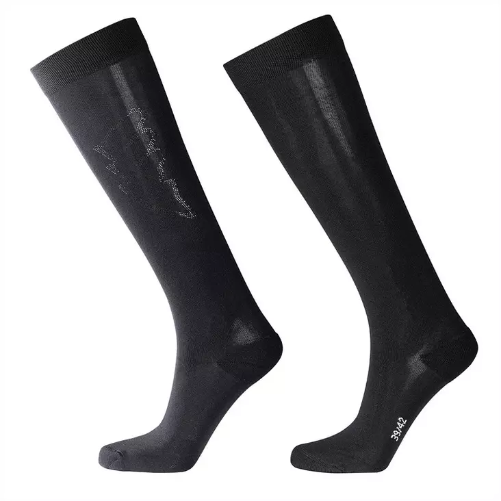 Sukat Glisseg musta Equiline - Ratsastajan asusteet - 051453 - 1