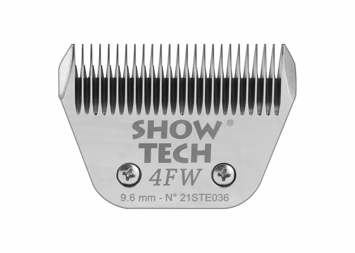 Terä leveä 4FW 9,6mm teräs/kromi Show Tech - Koiran trimmauskoneet ja terät - 046603 - 1