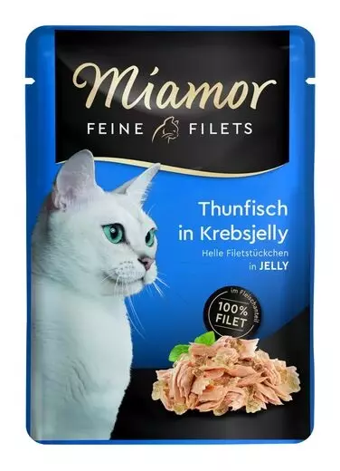 Tonnikalaa Rapuhyytelössä 100g Fine Filets Miamor - Aikuisten kissojen säilykkeet - 045483 - 1
