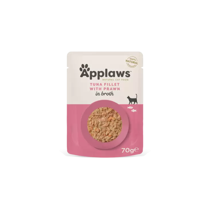 Tonnikala Katkarapu 70g pss Applaws - Aikuisten kissojen säilykkeet - 003763 - 2