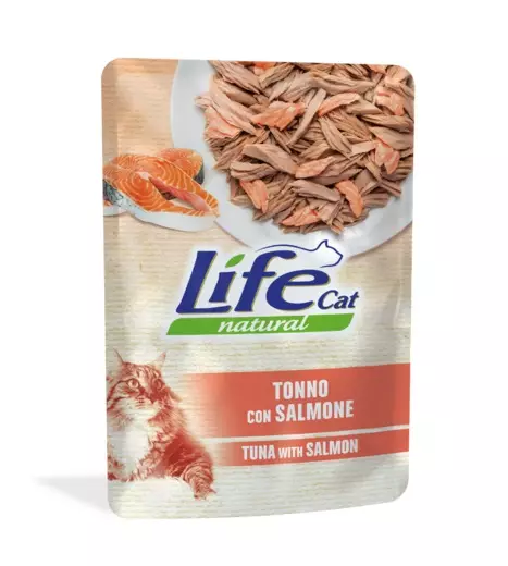 Tonnikala Lohi 70g hyytelö pss LifeCat - Aikuisten kissojen säilykkeet - 041953 - 1