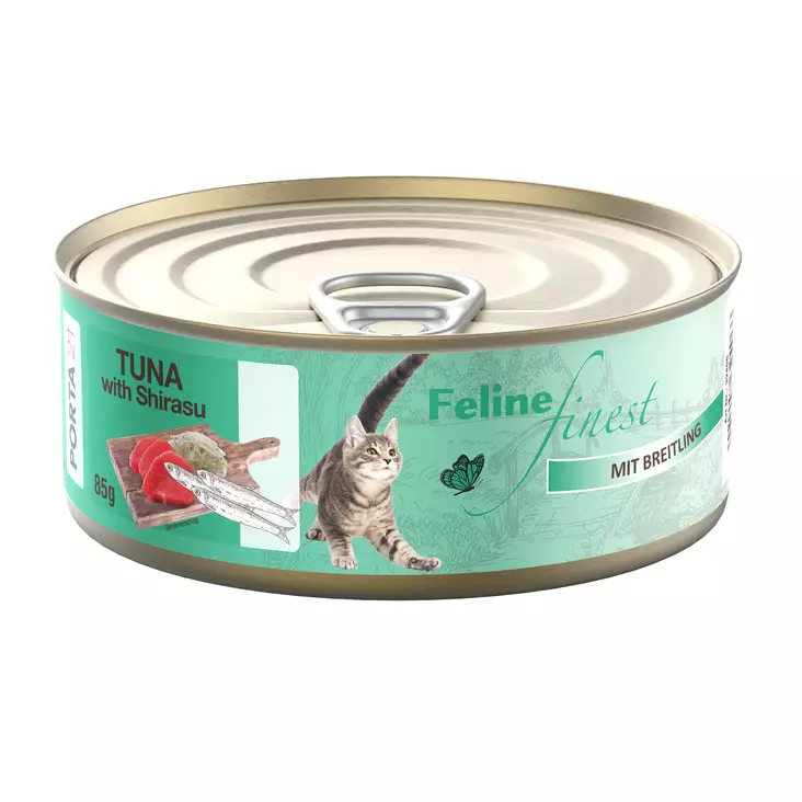 Adult Tonnikala Shirasu 85g hyytelö Feline Finest Porta21 - Aikuisten kissojen säilykkeet - 046873 - 1
