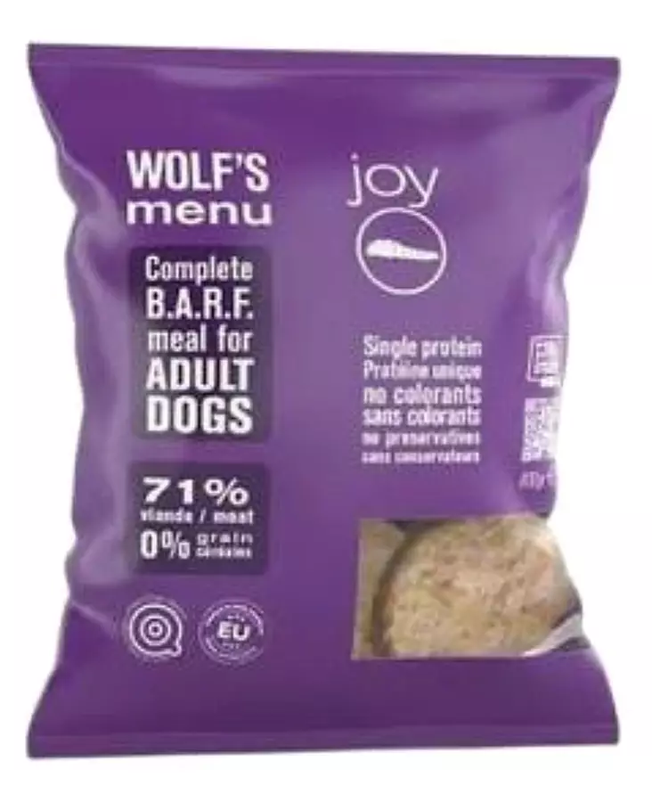 Toukka täysravinto pakastepulla 800g Wolfs Menu - Koiralle pakastelihat ja -elimet - 059483 - 1