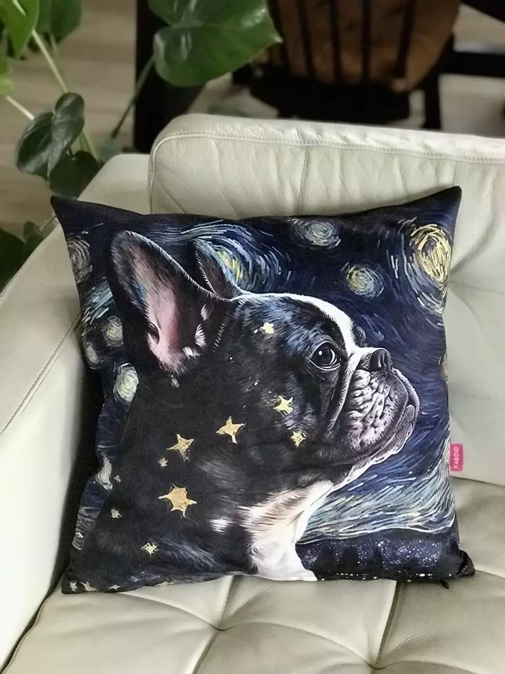 Tyyny bostoninterrieri 45x45cm KABOO - Koti ja sisustus - 038033 - 1