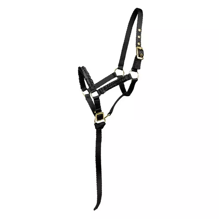 Varsariimu frilla musta Hansbo Sport - Hevosen nylonriimut - 039883 - 1