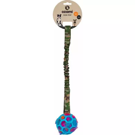 Verkkopallo Play n Tug vihreä camo 50cm OZami - Koiran köysilelut - 053694 - 1
