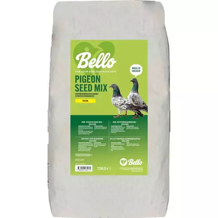 Kyyhkyn täydennysrehu Deluxe Pigeon seed mix 13kg Bello - Lemmikkilintujen ruoka - 060174 - 1