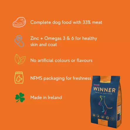Adult Beef Winner - Koiran kuivaruoat aikuisille koirille - 035164 - 2