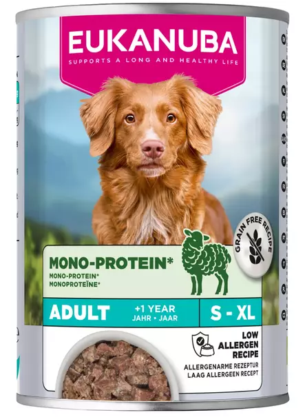Dog Adult Lammas Mono Protein 400g Special Care Eukanuba - Koiran säilykkeet aikuisille koirille - 057364 - 1