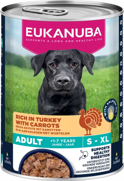 Dog Kana Kalkkuna Porkkana 400g säilyke Eukanuba - Koiran säilykkeet aikuisille koirille - 055234 - 1