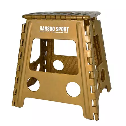 Jakkara kokoontaitettava kulta muovia Hansbo Sport - Telineet, koukut ja ripustimet - 056674 - 1