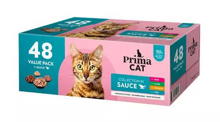 Kastikelajitelma Classic 48x85g PrimaCat - Aikuisten kissojen säilykkeet - 053884 - 2