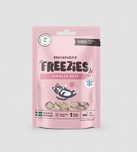 Namipala Single Protein Beef 45g Freezies monster Cat - Kissan herkut ja makupalat - 029634 - 4