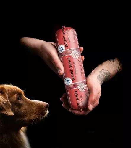 Naudan Lihaseos jauhettu 800g luuton Kennelpakaste - Koiralle pakastelihat ja -elimet - 000704 - 2