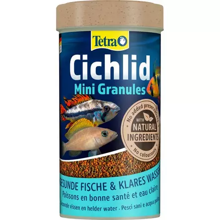 Cichlid Mini Granules 250ml Tetra - Akvaariokalojen ruokinta & lisäravinteet - 056054 - 1