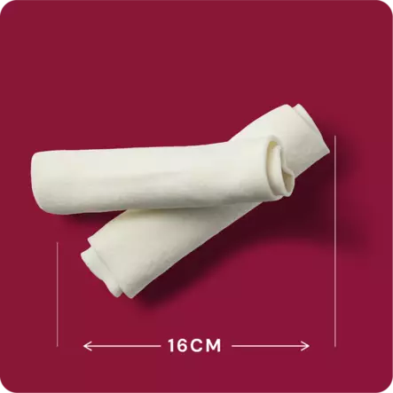 Puruluu Pork Roll sämpylä M 16cm RAUH! - Koirien puruluut - 001124 - 3