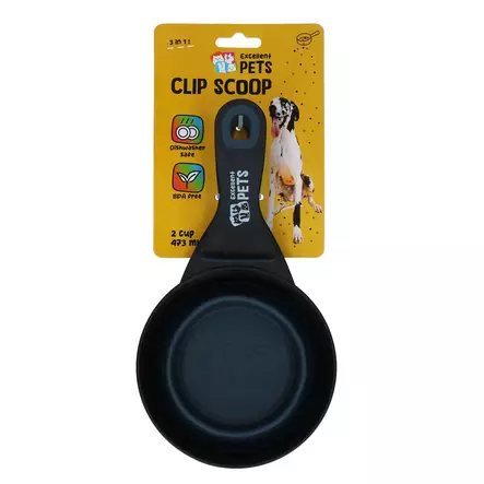 Ruoka-annostelija 3-in-1 musta 4,8dl Excellent - Koiranruoan säilytys ja annostelu - 053054 - 1