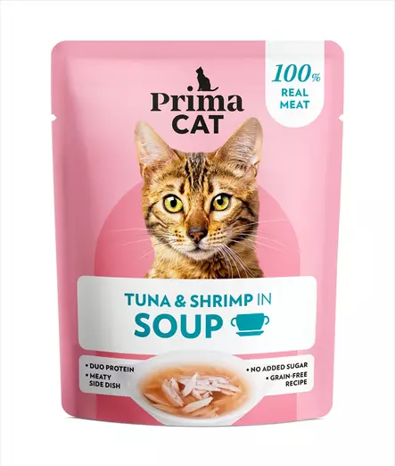 Soups tonnikalaa liemessä 40g PrimaCat - Aikuisten kissojen säilykkeet - 029904 - 2